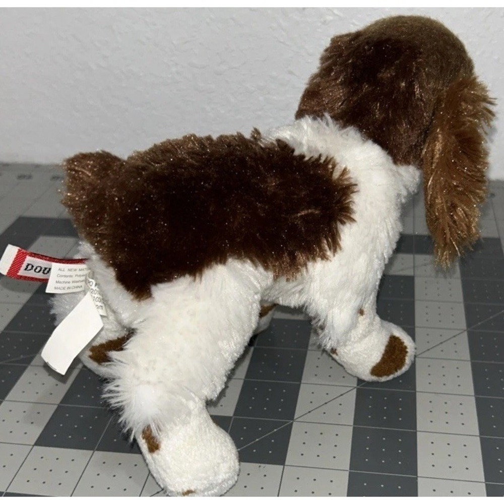 Douglas Cuddle Toys Springer Spaniel Plush Stuffed Animal Dog Brown White 4016 - Picture 5 of 16